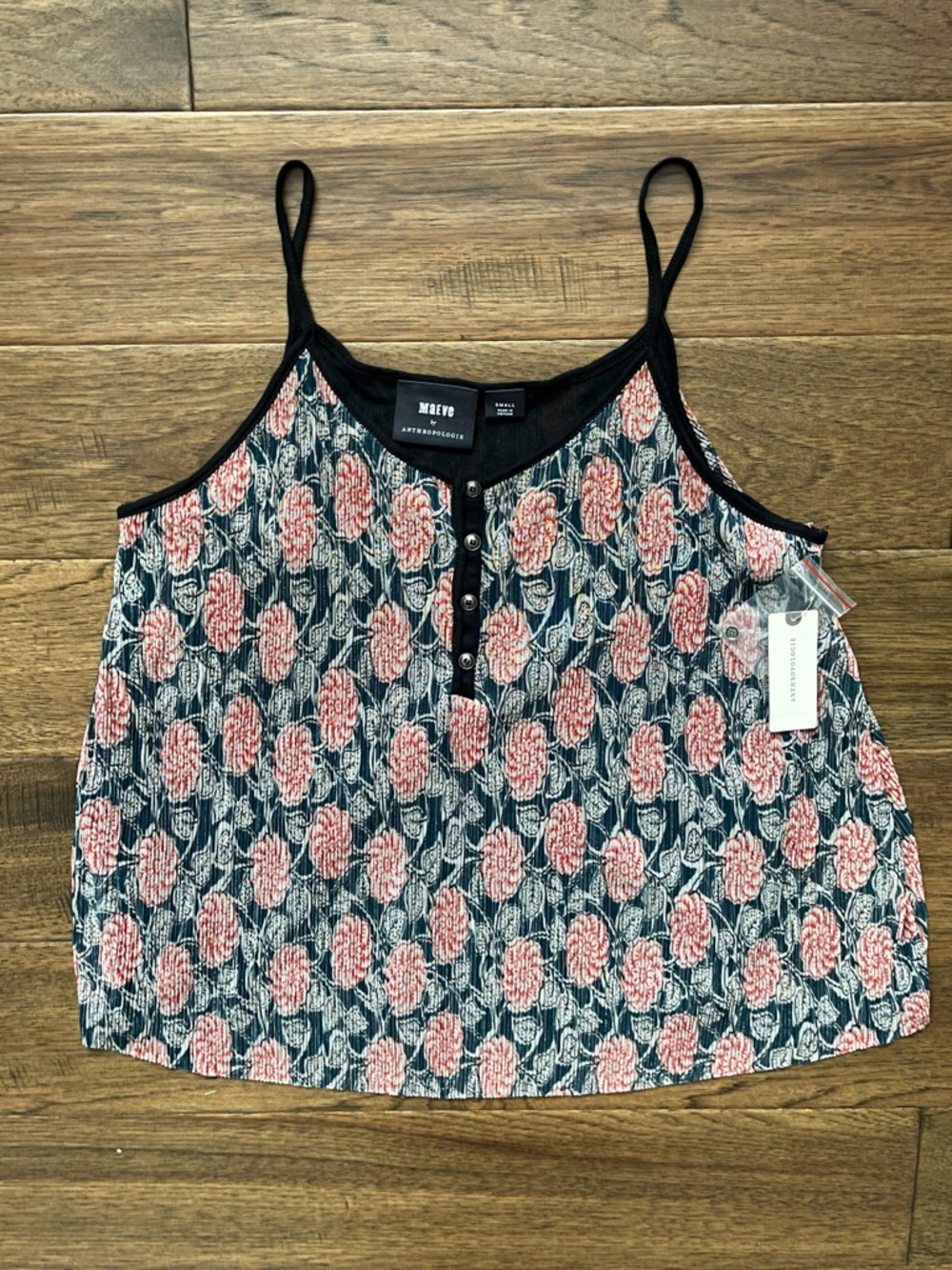 Maeve Anthropologie Floral Button Front Tank Top NWT Size S - Picture 10 of 12
